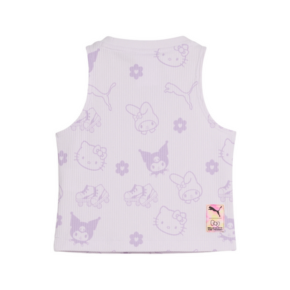 Hello Kitty and Friends x PUMA Kids Ribbed Tank Top (Lilac Frost) Apparel PUMA