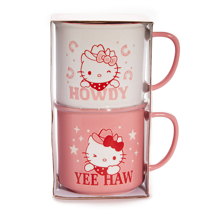 Hello Kitty Lone Star Ceramic Mug Gift Set (Set of 2) Home Goods Blue Sky Clayworks