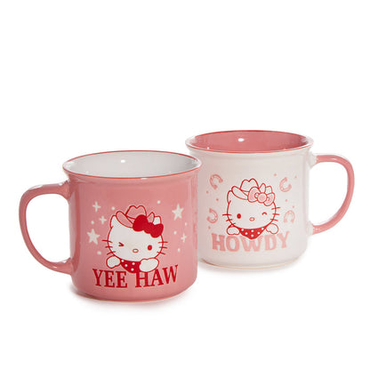 Hello Kitty Lone Star Ceramic Mug Gift Set (Set of 2) Home Goods Blue Sky Clayworks