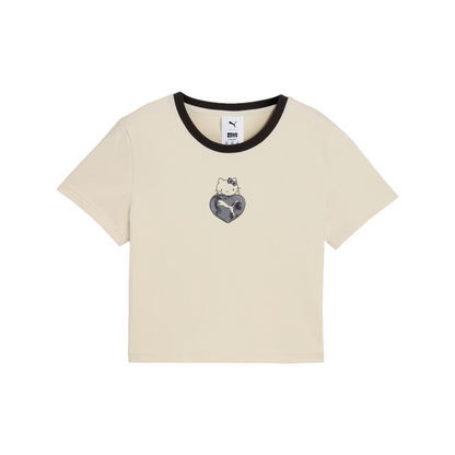 Hello Kitty x PUMA Graphic Baby Tee (Alpine Snow) Apparel PUMA