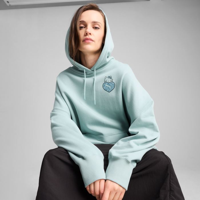 Hello Kitty x PUMA Graphic Oversized Hoodie (Modern Mint) Apparel PUMA