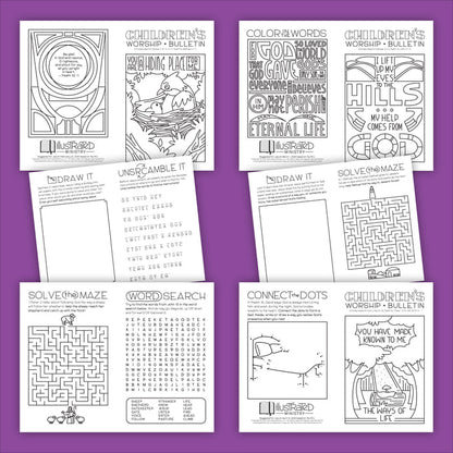 Illustrated Worship Children's Bulletins: Spring 2026 (Year A)