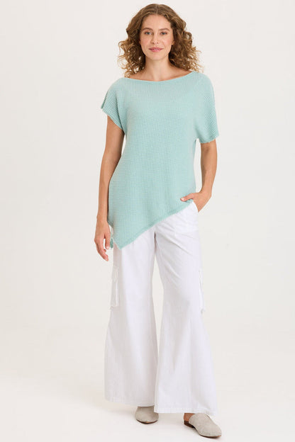 XCVI Imrie Off-Shoulder Asymmetrical Hem Top