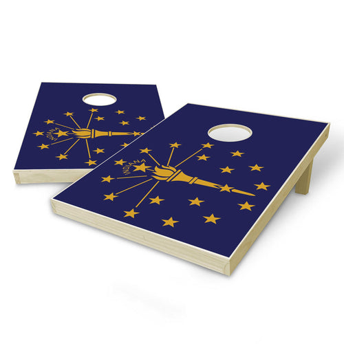 Indiana State Flag Tailgate Cornhole Set