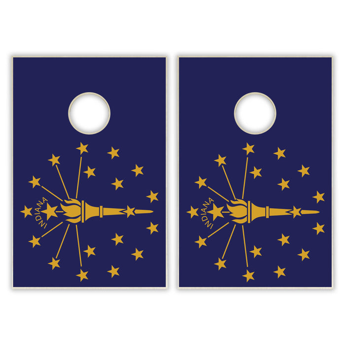 Indiana State Flag Tailgate Cornhole Set