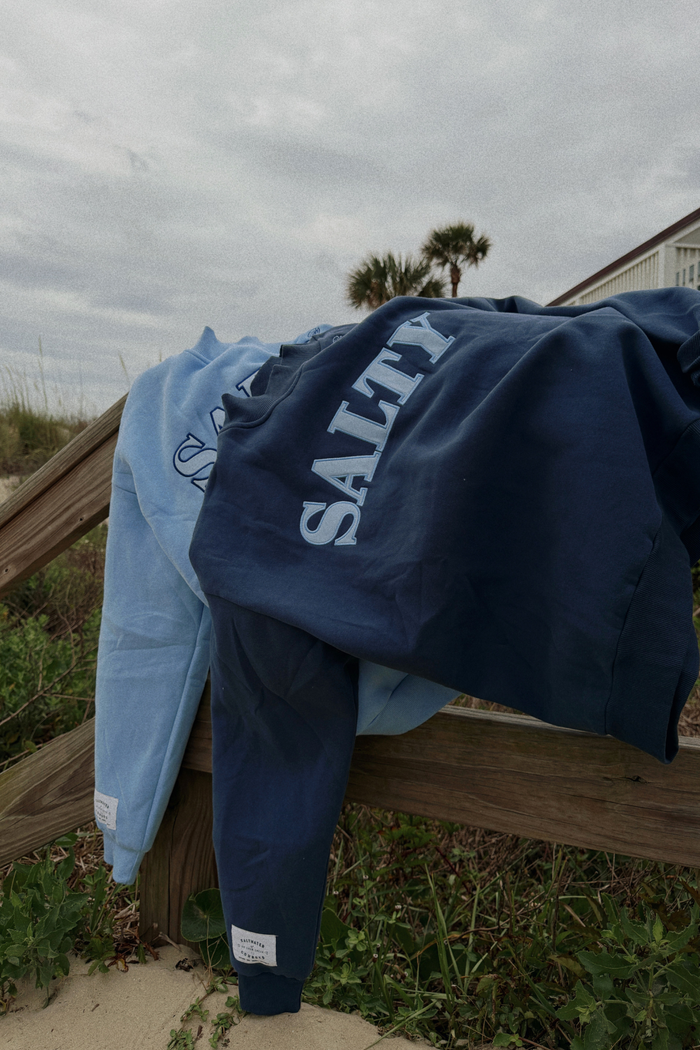 INDIGO SALTY MOCKNECK
