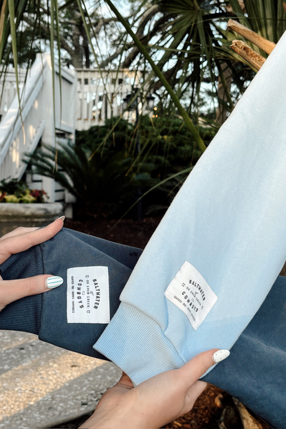 INDIGO SALTY MOCKNECK