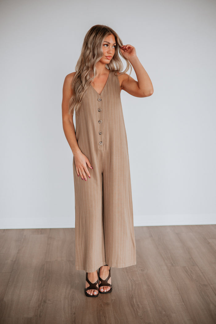 Inessa Striped Jumpsuit
