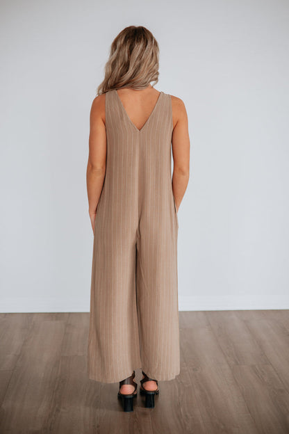 Inessa Striped Jumpsuit
