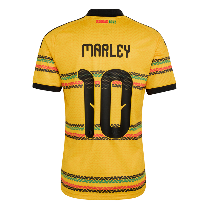 adidas Jamaica 26 x Bob Marley 10 Home Jersey | Yellow | Men's