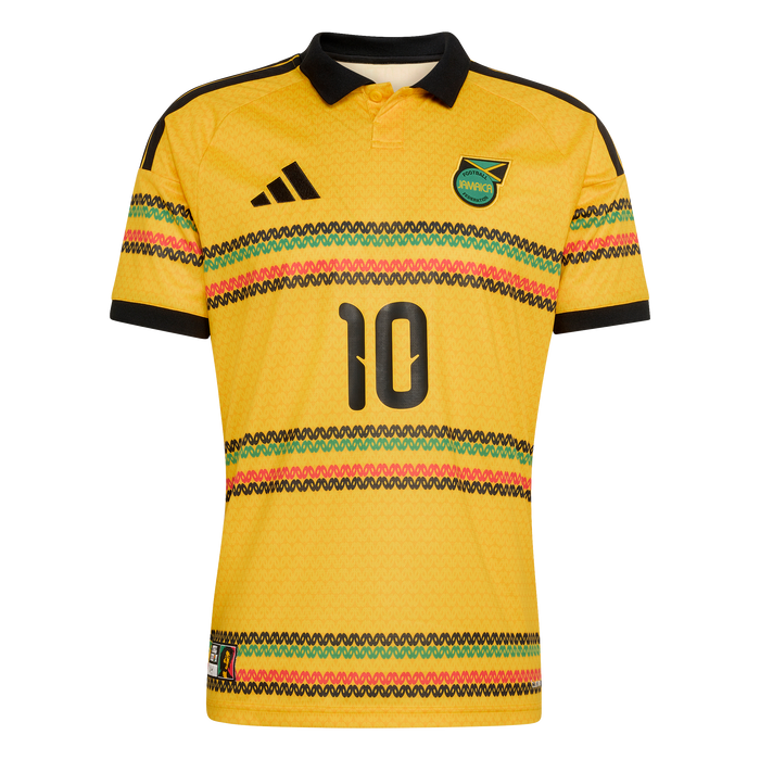 adidas Jamaica 26 x Bob Marley 10 Home Jersey | Yellow | Men's
