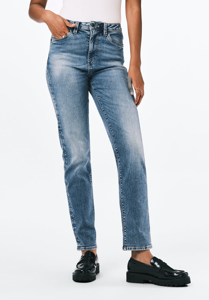 Buffalo Women Jeans Navy Denim Denim Pants Stretch