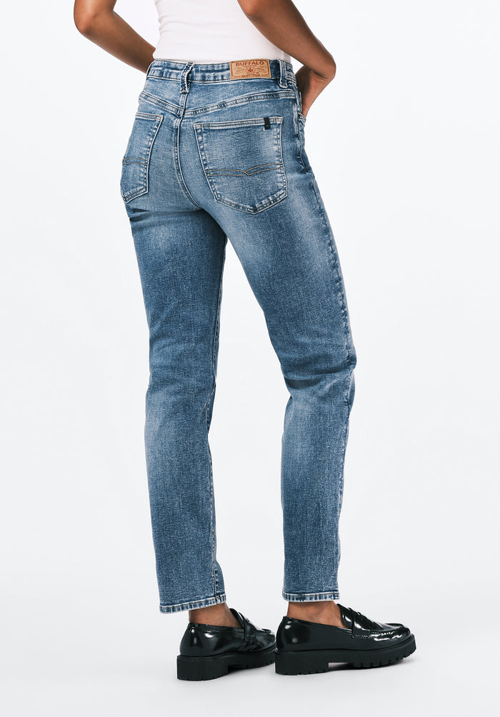 Buffalo Women Jeans Navy Denim Denim Pants Stretch
