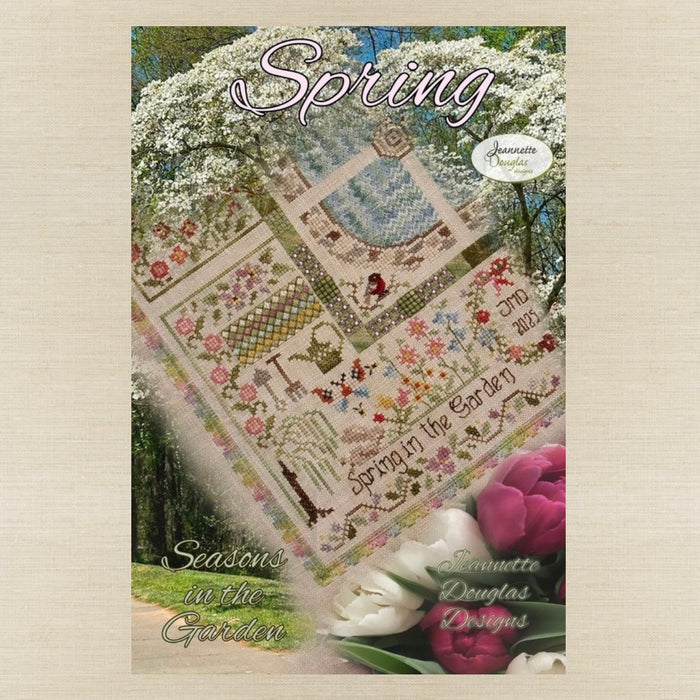 Jeannette Douglas Designs - Seasons in the Garden: Spring - Booklet Chart and/or Embellishments