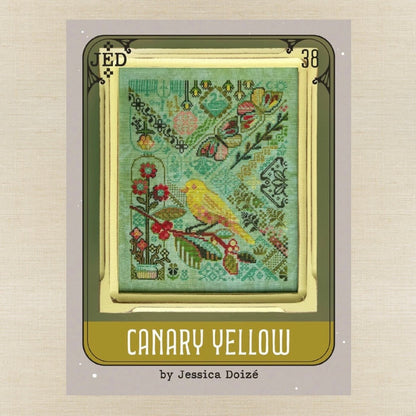 JEDxStitch - Canary Yellow - Booklet Chart IH and/or Roxy Floss Co Floss