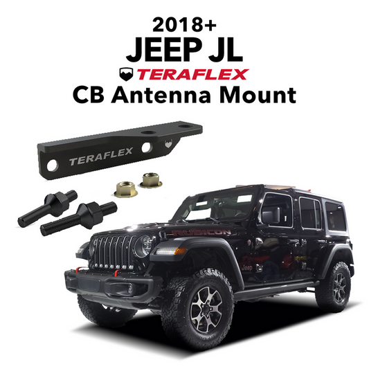 Jeep JL Teraflex CB Antenna & Flag Whip Mount | Right Channel Radios