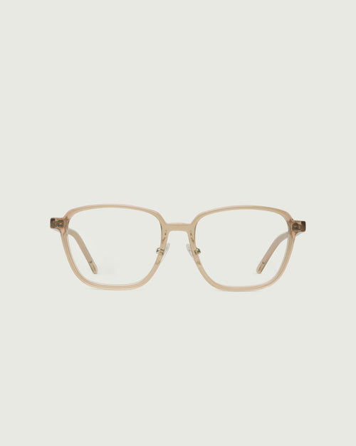 Sesame::Jensen Wide Eyeglasses square brown plant-based front