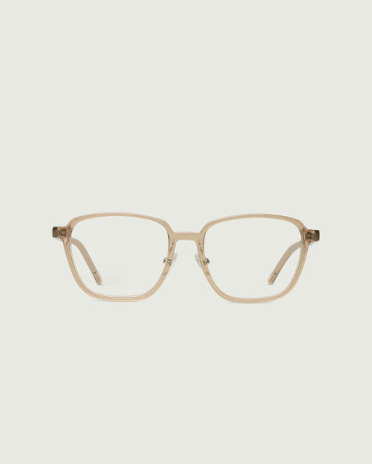 Sesame::Jensen Wide Eyeglasses square brown plant-based front