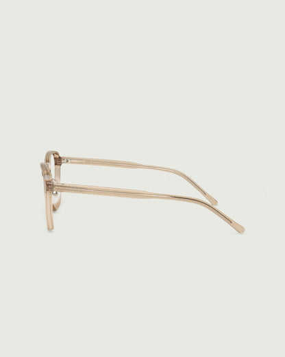 Sesame::Jensen Wide Eyeglasses square brown plant-based side