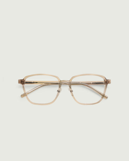 Sesame::Jensen Wide Eyeglasses square brown plant-based top