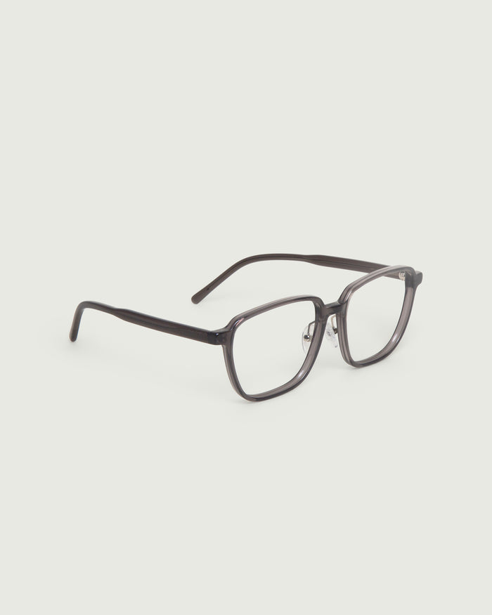 Ant::Jensen Wide Eyeglasses square black plant-based front diagonal