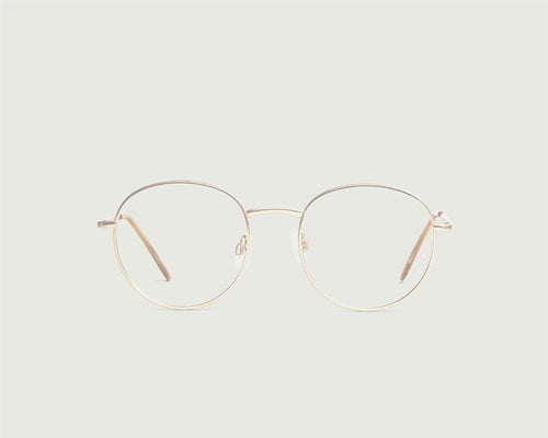 Skin::Jett Anti-Radiation Glasses round gold metal front (6627767025718)
