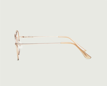 Skin::Jett Anti-Radiation Glasses round gold metal side (6627767025718)