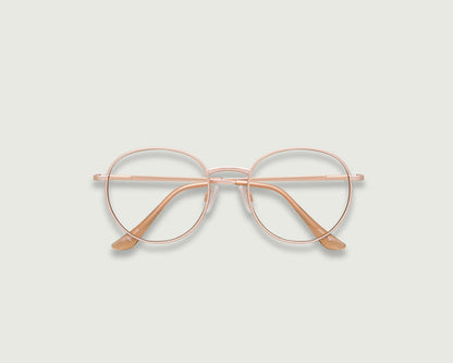 Skin::Jett Anti-Radiation Glasses round gold metal top (6627767025718)