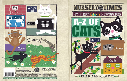 Jo & Nic's Crinkly Cloth Books - A-Z of Cats - Mabel & Fox