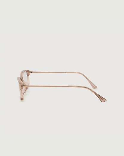 Sesame::Jones Eyeglasses rectangle Brown castor seed side