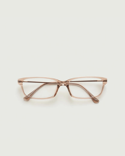 Sesame::Jones Eyeglasses rectangle Brown castor seed top