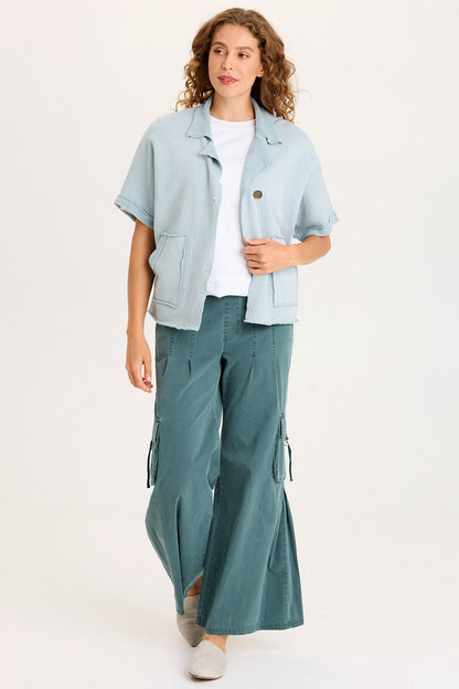 XCVI Kennison Short Sleeve Fleece Capelet
