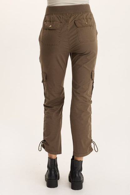 XCVI Keon Adjustable Cord Slim Leg Cargo Pant