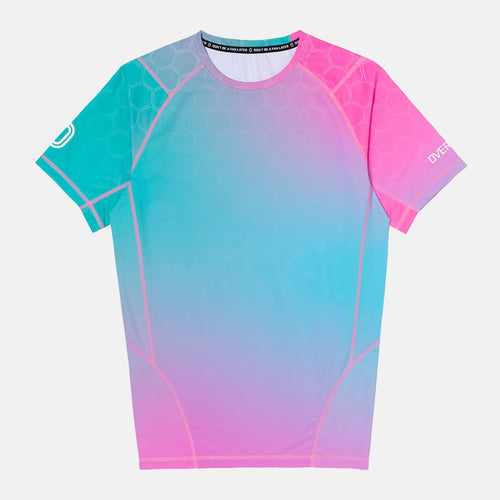 Front view of the Overtime Kids' Valid Aura Compression Tee.
