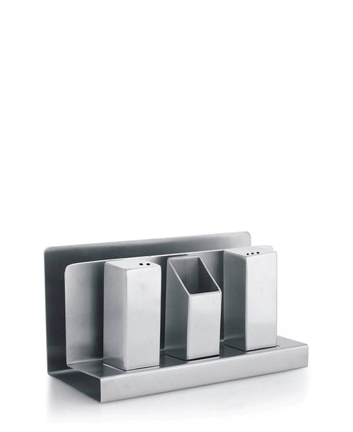 Kitchen Life 3 Piece Holder - Silver
