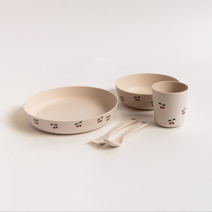 Konges Slojd - PLA Dinner Set - Cherry - Mabel & Fox