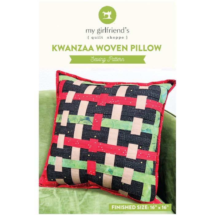 Kwanzaa Woven Pillow (Downloadable Sewing Pattern)