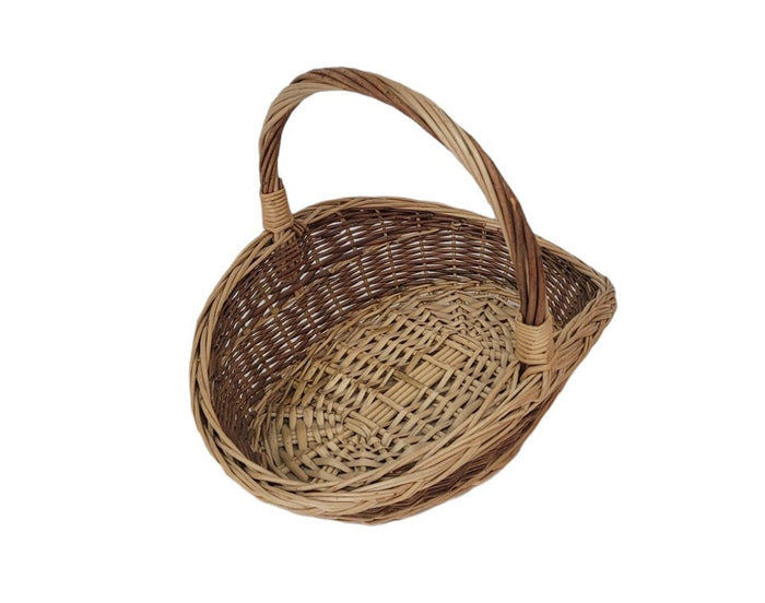 large wicker basket flower girl basket garden harvest basket