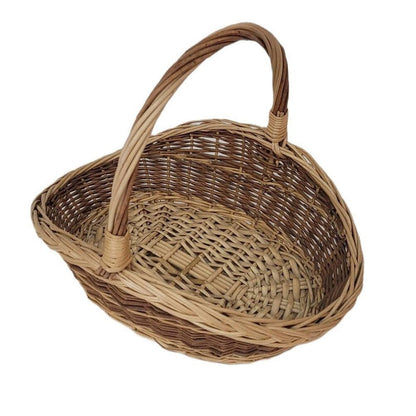 large wicker basket flower girl basket garden harvest basket