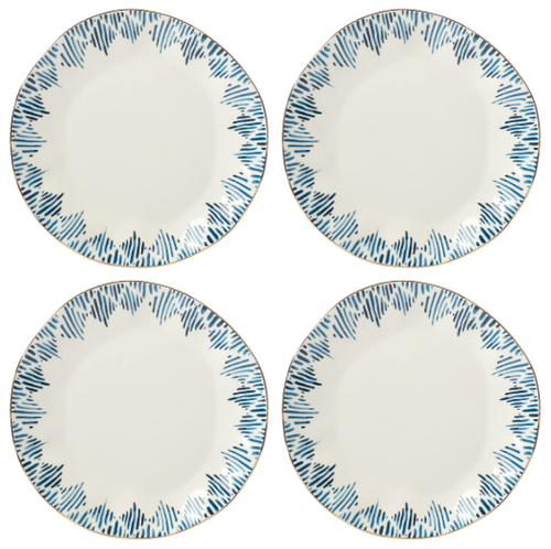 Lenox Blue Bay 4-Piece Set Dinner Plates, 11Inch