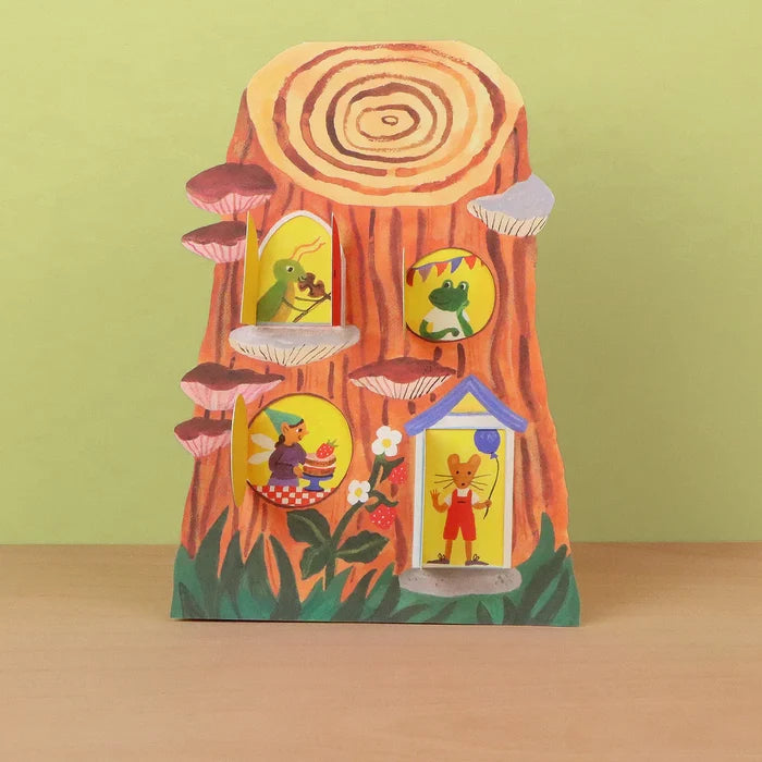 Little Log House Card