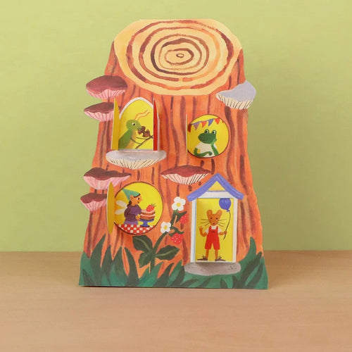 Little Log House Card