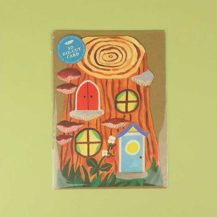 Little Log House Card