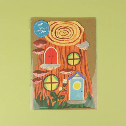 Little Log House Card