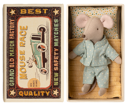 Maileg – Little Brother Mouse in Matchbox - Mabel & Fox