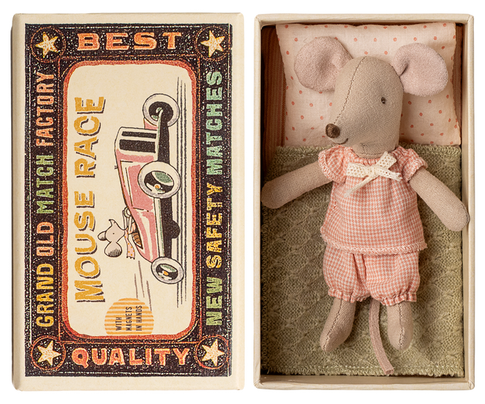 Maileg – Little Sister Mouse in Matchbox - Mabel & Fox