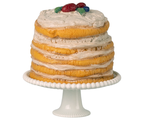 Maileg – Mouse Party Cake & Stand - Off White - Mabel & Fox