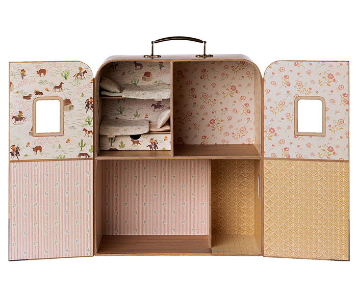 Maileg – SuitCasa - Little Sister & Brother House - Mabel & Fox