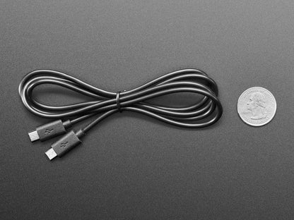 MakeCode Sync Cable - micro B USB to micro B USB (1 meter long) [discontinued] by The Pi Hut - The Pi Hut
