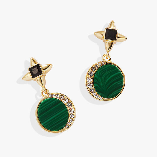 Malachite Drop Earrings